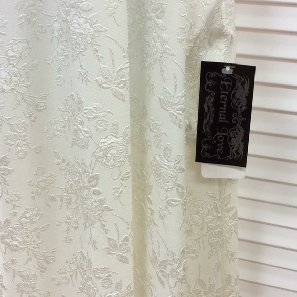 Ivory Romantic Goth Eternal Love Long Dress 2329 - Picture 9 of 12